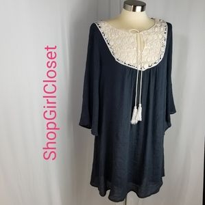 💥Just In💥Mottoshop Blue Guaze Dress..Size M